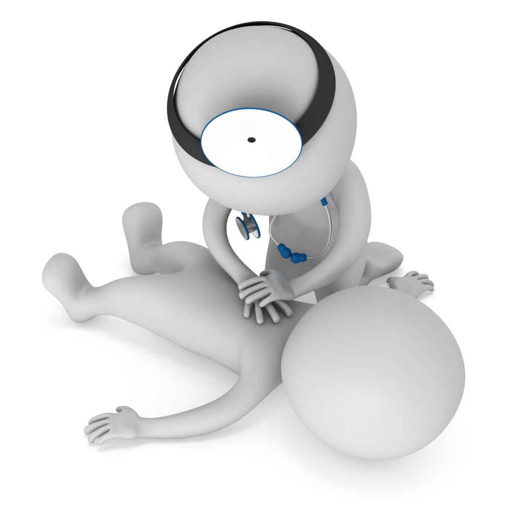 Doctor doing cpr first aid